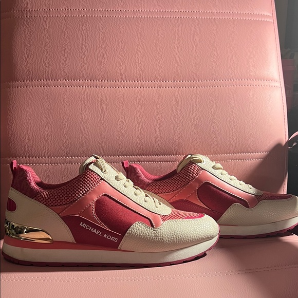 Michael Kors Shoes - Michael Kors Women's Sneakers in Pink and Cream